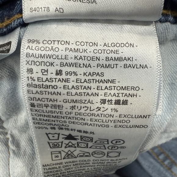 Levis 505 Mens Jeans 34x30 Fits‎ 32x30 Blue Denim Reg Fit Straight Leg Classic - Picture 3 of 10